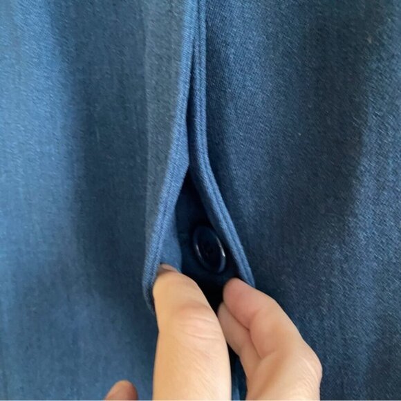 Vintage Canadian Air Force 100% Wool Blue Lined Long Overcoat Jacket Woman Large - Picture 4 of 15